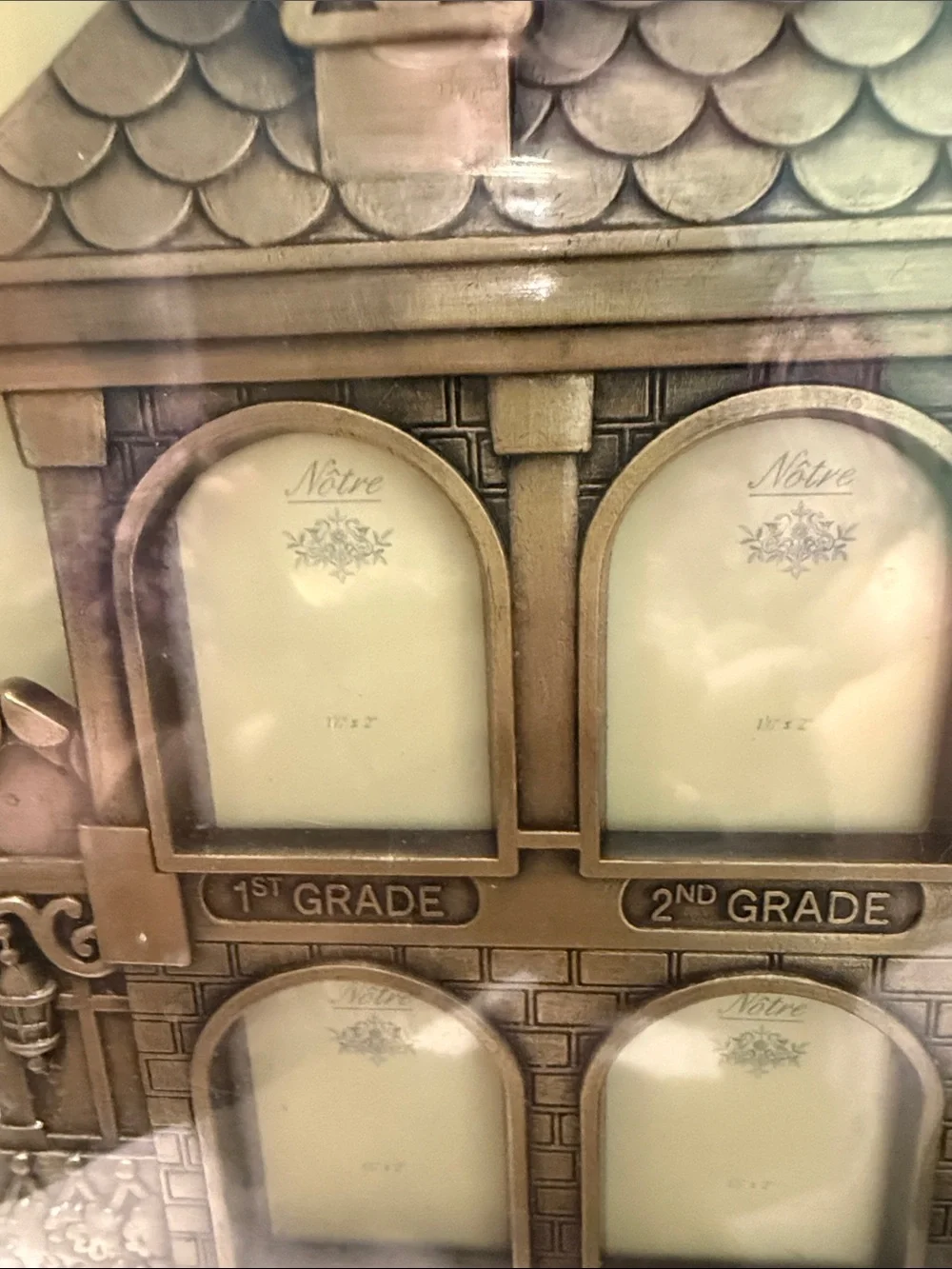 Vintage School House Picture Frame from 1st to 12th Grade